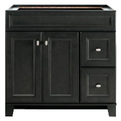 36 Zoll grauer Badezimmerwaschtisch