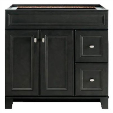 36 Zoll grauer Badezimmerwaschtisch