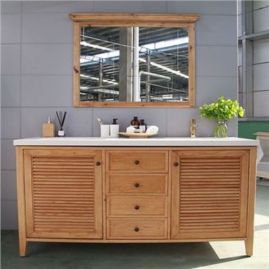 60-Zoll-Waschtisch mit Doppelwaschbecken