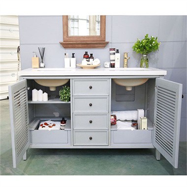 48-Zoll-Waschtisch mit Doppelwaschbecken