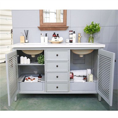 48-Zoll-Waschtisch mit Doppelwaschbecken