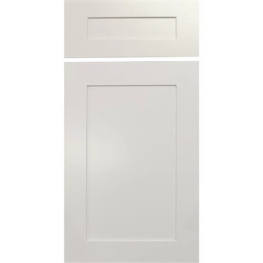 Weiße Shaker-Küchenschränke